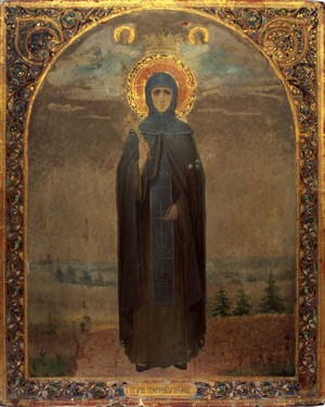 1.Прп. Евфросиния Полоцкая. Икона начала XX века